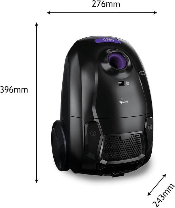 Produktbild Hoover Kompakter leistungsstarker Staubsauger für alle Bodenbeläge mit EPA-Filter und integriertem Zubehör