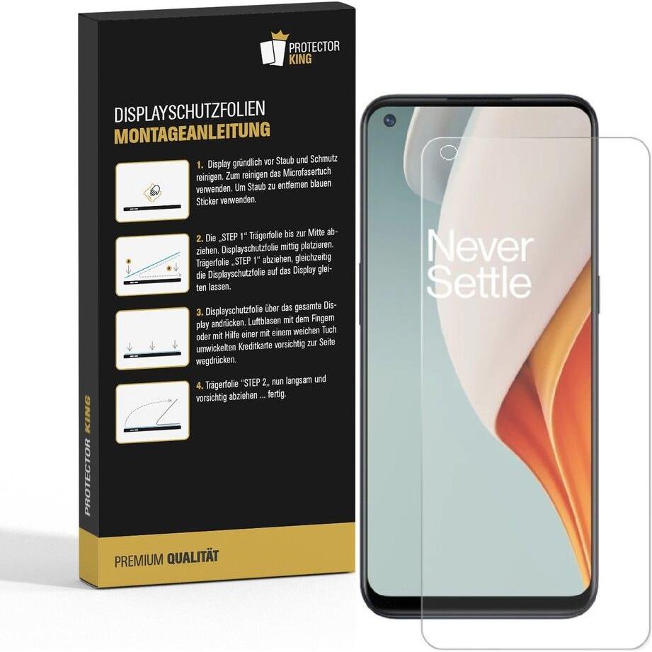 Thumbnail - Protectorking 3x Premium Displayschutzfolie 3D KLAR (3 Stück, OnePlus Nord N100), Smartphone Schutzfolie