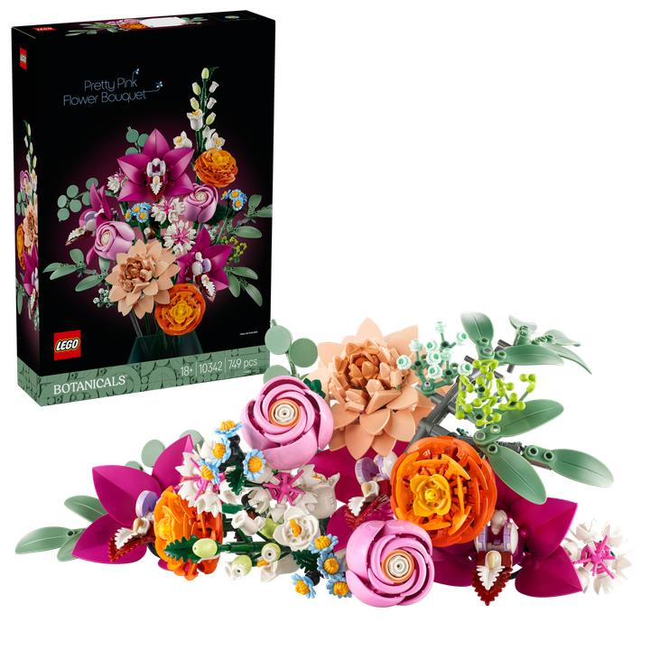 Produktbild LEGO Schöner Rosafarbener Blumenstrauss (10342, LEGO Botanicals, LEGO Icons)