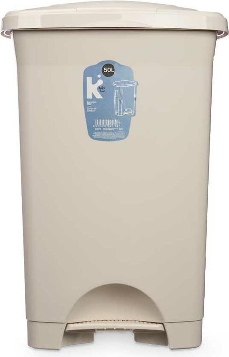 Produktbild Natec Papierkorb mit Pedal Beige Kunststoff 50 L (3 Stück) (50 l)