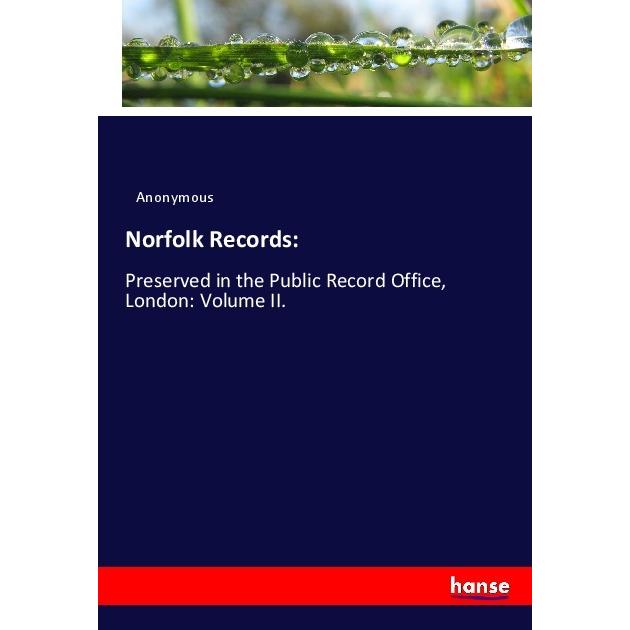 Norfolk Records:, Fachbücher von Anonym