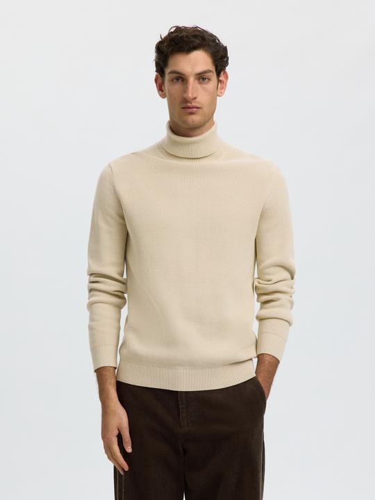Actual product image Selected Slhdane Ls Knit Structure Roll Neck Noos (XL)