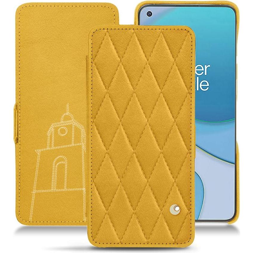 Noreve Lederschutzhülle horizontal (OnePlus 8T), Smartphone Hülle, Orange