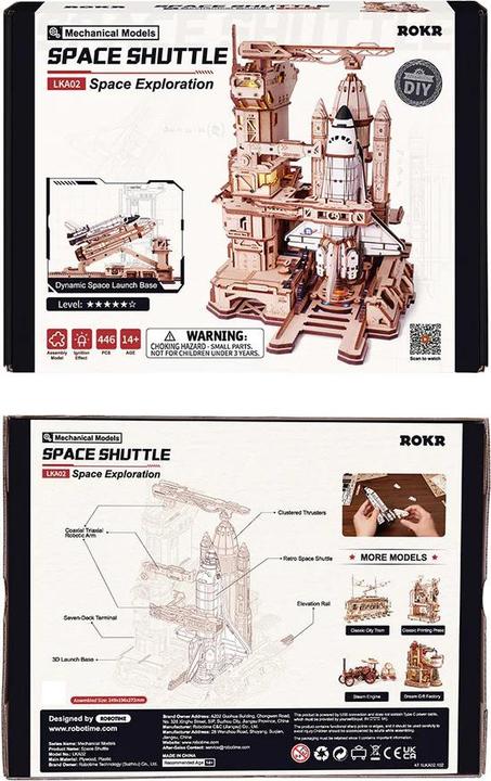 Actual product image Robotime Space Shuttle
