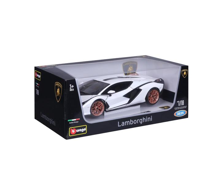 Image du produit Bburago Lamborghini Sian FKP 37 1/18 blanc/noir