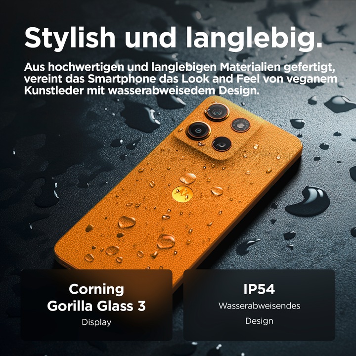 Image du produit Motorola moto g15 (128 Go, Orange soleil levant, 6.72", Double SIM, 50 Mpx, 4G)