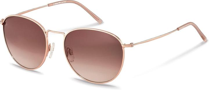 Rodenstock Retro Classic Round Unisex Sunglasses with Stainless Steel Frame