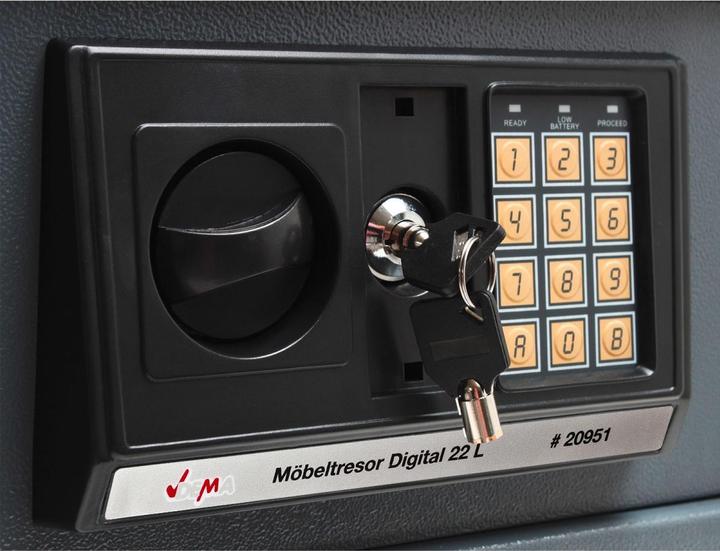 Immagine prodotto Dema Möbeltresor Digital 22 L. BTH: 35x25x25 cm (22 l)