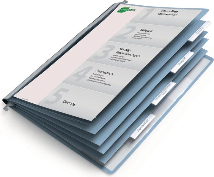 Actual product image Durable 5 fold stapler with blue background (A4, 1x)