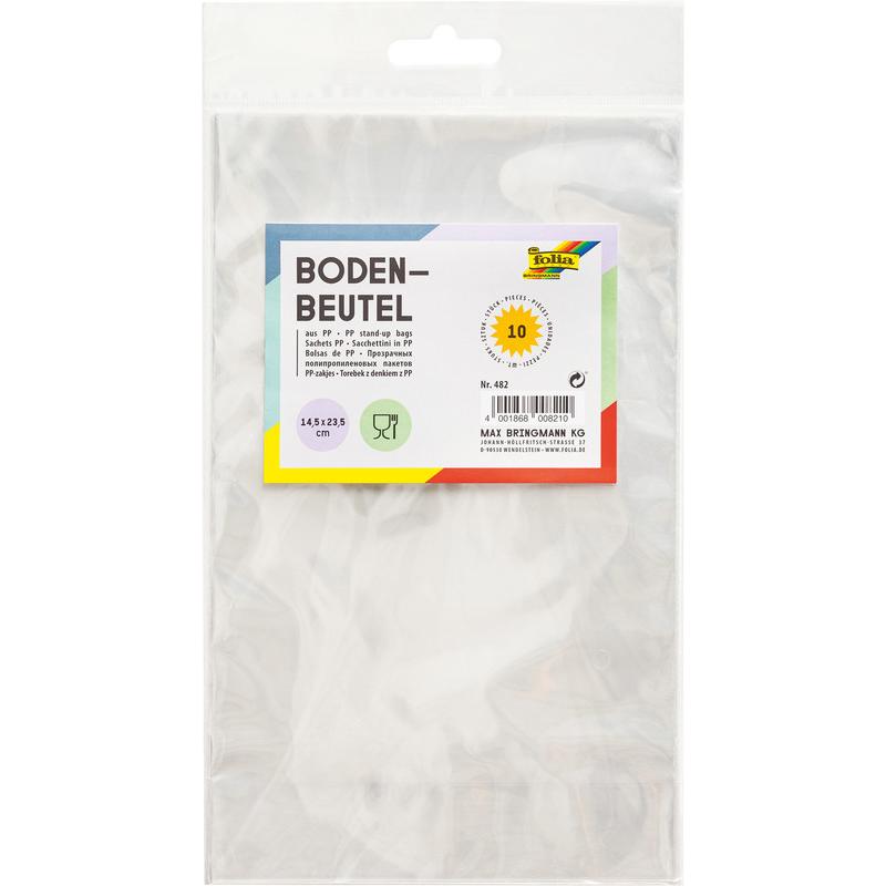 Magni, Bastelpapier, 482 - Bodenbeutel ohne Druck, ca. 14,5 x 23,5 cm, 10 Stück - zum individuellen Verpacken von K (10 ...