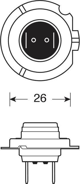 Actual product image Osram Incandescent lamp H18 (H18)