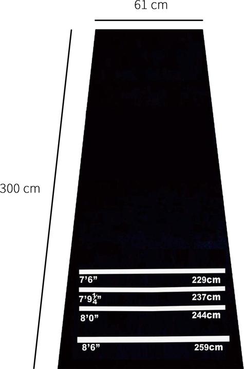 Actual product image Homcom Dart mat 300cm (5000 g)