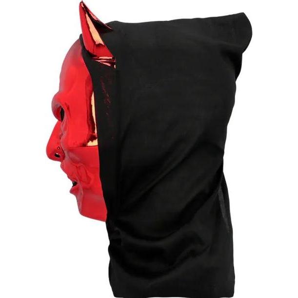 Thumbnail - Boland Benelux Maske Schillernder Teufel rot mit Kapuze