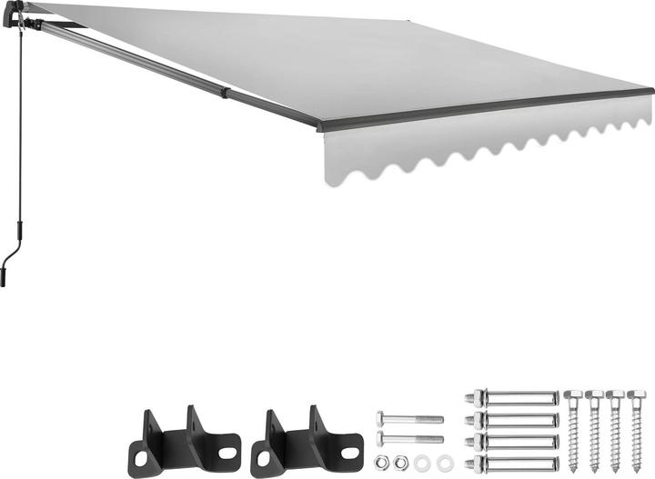Image du produit tectake store banne articulée Ornella avec support mural (3 m)