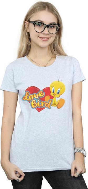 Actual product image Looney Tunes Womens/Ladies Tweety Pie Valentine's Day Love Bird Cotton T-Shirt (XL)