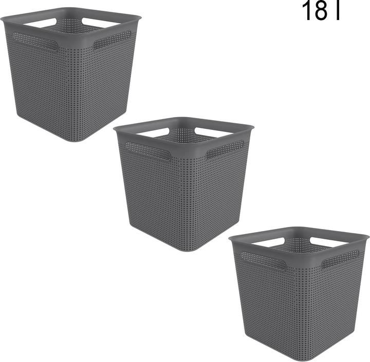 Produktbild Rotho 3er Set Box 18 l BRISEN (18 l, 1x)