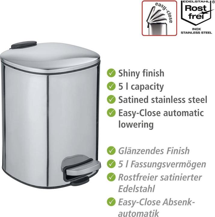 Produktbild Wenko Treteimer Alassio (5 l)