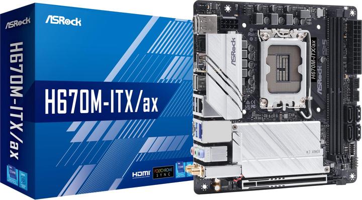 Produktbild AsRock B660M-ITX/ac (LGA 1700, Intel H670, Mini-ITX)