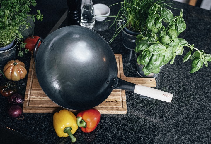Actual product image Pasoli Wok Karbonstahl Ø30cm