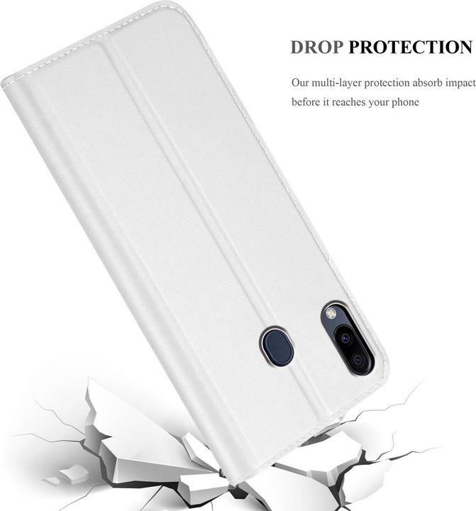 Actual product image Cadorabo Book Classy Style Cover (Samsung Galaxy M20)