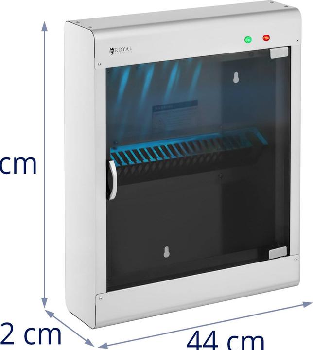 Produktbild Royal Catering Messersterilisator UV Sterilisator Sterilisationsgerät Edelstahl Timer 20 Messer