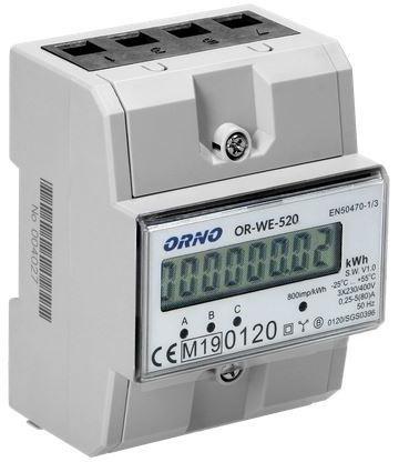 Image du produit Orno Compteur d'électricité triphasé