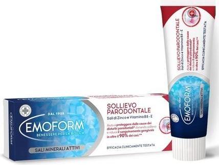 Actual product image Emoform Relief of Periodontal with Zinc Salts and Vitamin B5 Protects Against Disorders