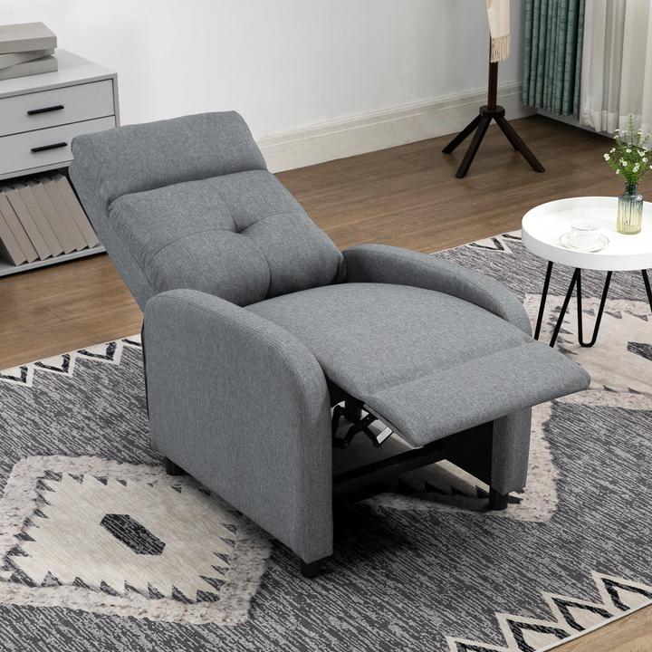 Immagine prodotto Homcom Fernsehsessel mit Liegefunktion Polyester Grau