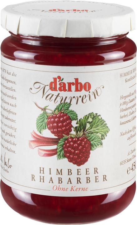 Actual product image D'arbo Raspberry rhubarb (450 g)
