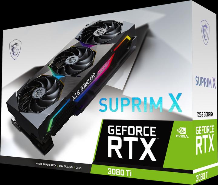 Actual product image MSI GeForce RTX 3080 Ti Suprim X 12G (12 GB)