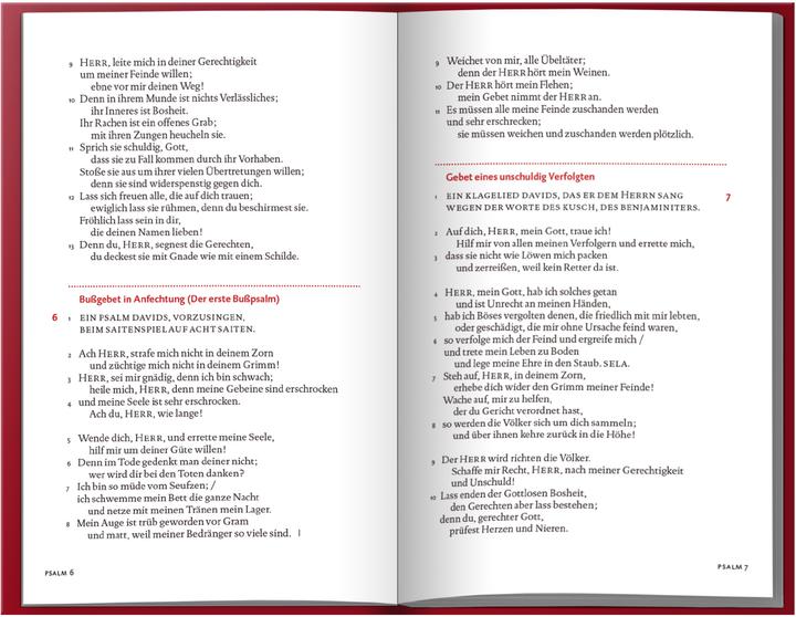 Produktbild Der Psalter (Deutsch, Martin Luther, 2017)