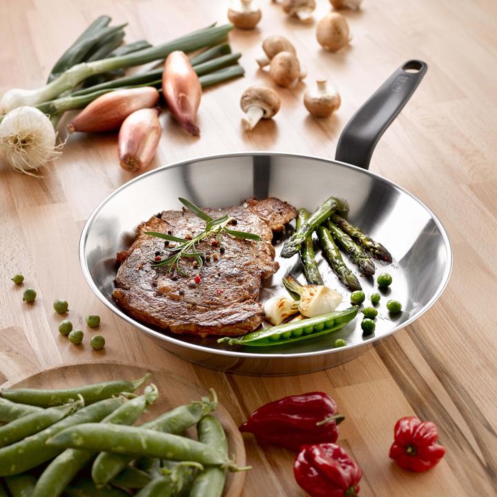 Produktbild Tefal E3080404 (24 cm, Wok Pfanne, Edelstahl)
