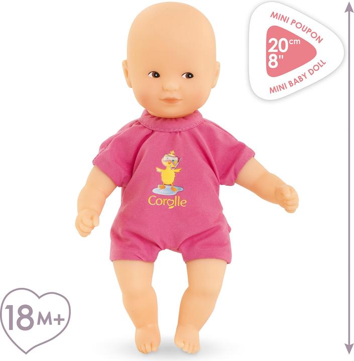 Image du produit Corolle Mini-Badebabypuppe, Rosa, 20 cm