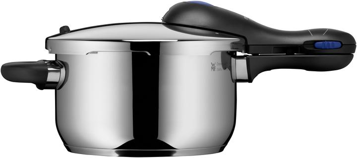 Productafbeelding WMF Snelkookpan 3tlg 4,5+3l groot kooksignaal Perfect Plus Inductie (22 cm, Kookpotten en pannenset, Roestvrij staal)