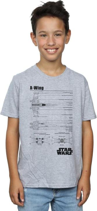 Produktbild Star Wars XWing Blueprint TShirt Jungen (152, 158)
