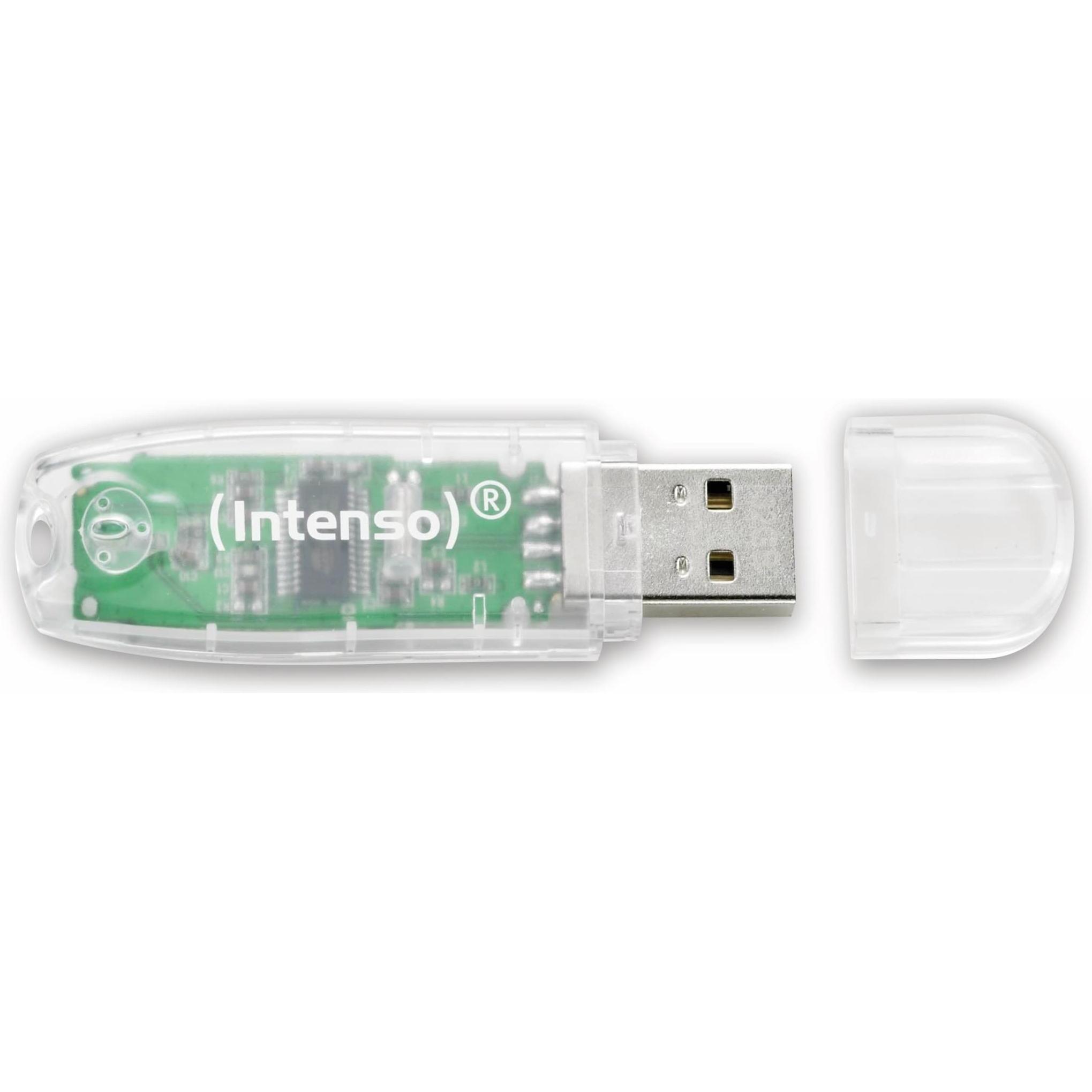 Thumbnail - Intenso Rainbow Line (32 GB, USB-A, USB 2.0), USB Stick, Transparent