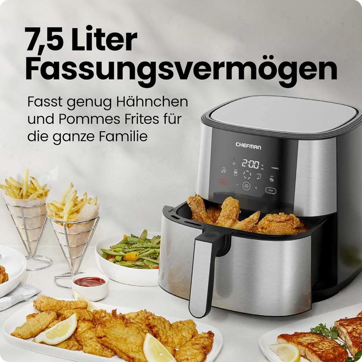 Immagine prodotto Chefman Heissluftfritteuse XL mit One-Touch Voreinstellungen