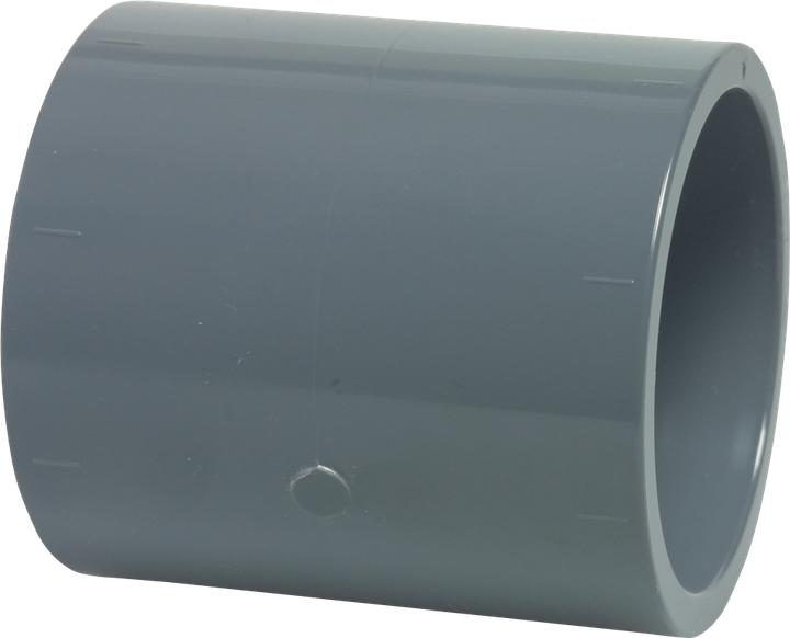 Actual product image Profec Muffe PVC-U 140 mm Klebemuffe 16bar Grau