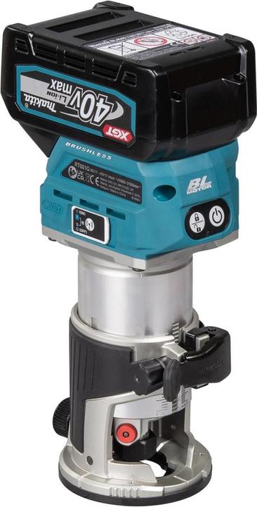 Productafbeelding Makita RT001GM205 Multifunctionele bovenfrees 40V max. / 4 Ah 2 accu's + lader in MAKPAC