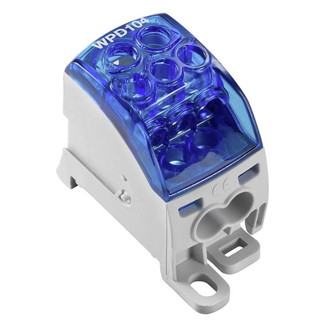 Weidmüller Trasparente/Blu Terminale Distributore Di Potenziale (Morsettiere), Accessori Di Elettronica + Alloggiamento,