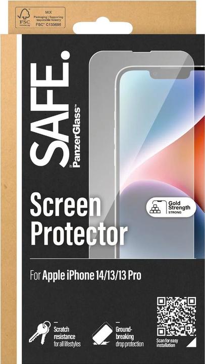Productafbeelding PanzerGlass Safe. (1 Stuk, Apple iPhone 14, Apple iPhone 13)