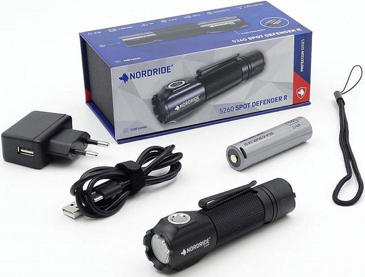 Produktbild Nordride Taschenlampe Spot Defender R 1100 lm, IP68 (10.60 cm, 1100 lm)