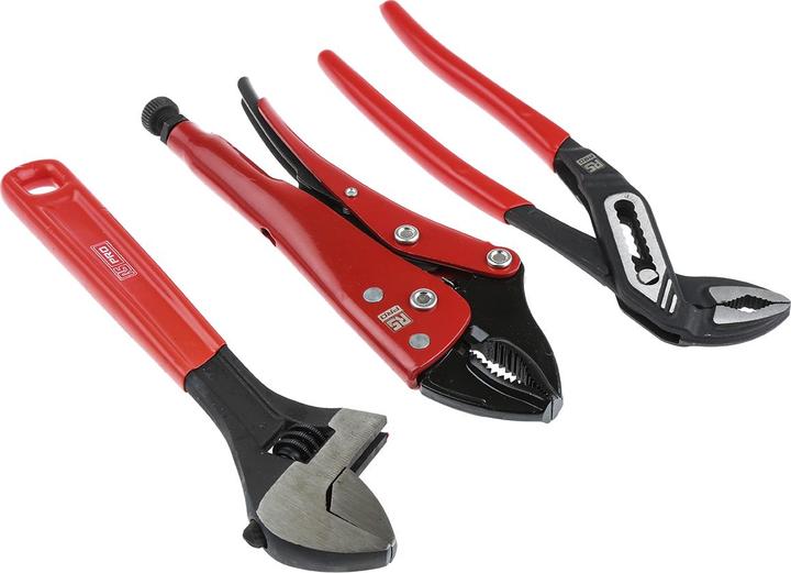 Produktbild RS PRO 3pc Pliers and Adjustable Wrench Set (389 mm)