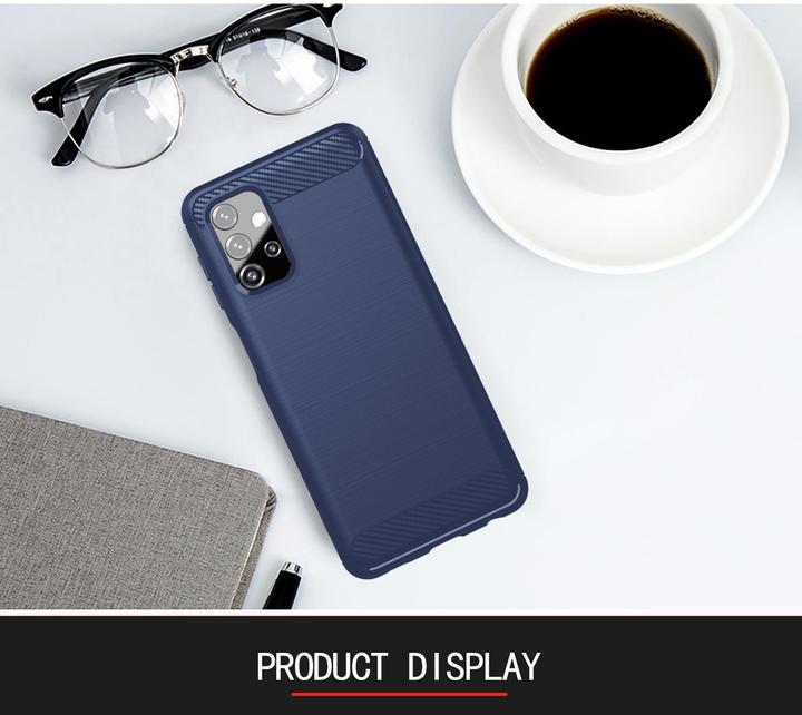 Actual product image Cadorabo TPU Ultra Slim carbon stainless steel Combi Cover (Samsung Galaxy A32 5G)