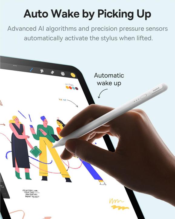 Actual product image Baseus Smooth Writing 3 Wireless White incl. charging cable