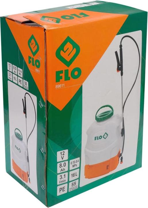 Actual product image Toya FLO Drukspuit Ruggedragen met batterij - 16L - 8 Ah (16 l)