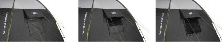 Productafbeelding High Peak Koepeltent Santiago 5.0 lichtgrijs-donkergrijs-groen (Koepeltent, 11 kg, 5 personen)
