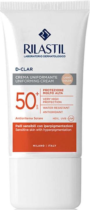 Actual product image Rilastil D-Clar Spf50+ Light Cream 40ml (Suntan cream, SPF 50+, 40 ml)