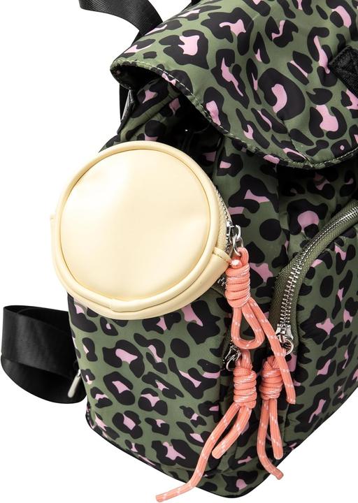 Actual product image UCY Leopard Print Backpack with Multiple Compartments and Adjustable Straps
