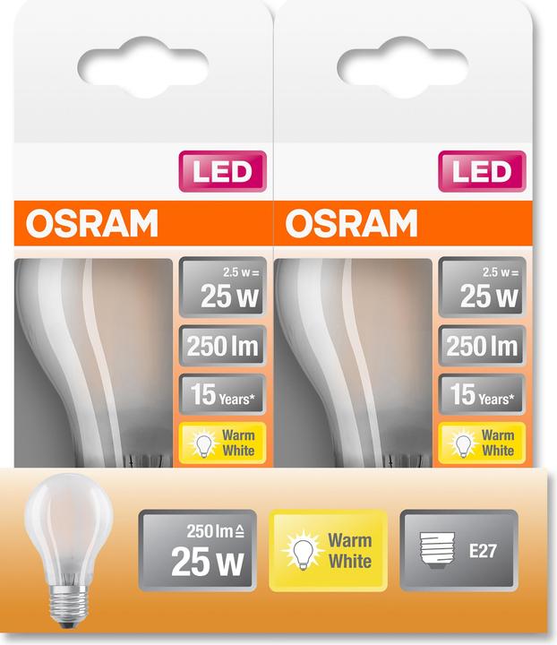 Productafbeelding Osram Ster Klassieker A (E27, 25 W, 250 lm, 1 x, F)